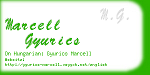 marcell gyurics business card